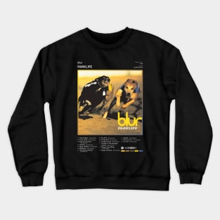 Blur - Parklife Tracklist Album Crewneck Sweatshirt